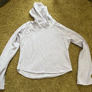 Garage super soft cropped hoodie in lavender size medium
